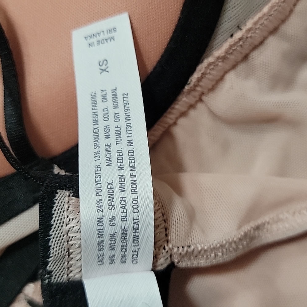 NWT Auden Push-Up Babydoll with Thong Set Ice Rose Size XS - Picture 10 of 15
